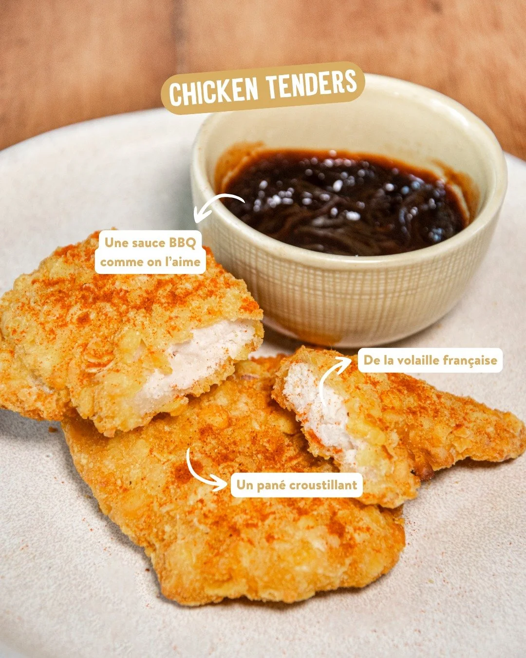 On ne les pr&eacute;sente plus&hellip; d&eacute;couvrez nos Chicken Tenders fa&ccedil;on My Pie 😍
Un croustillant irr&eacute;sistible, du poulet 100 % fran&ccedil;ais et une sauce BBQ qui fait fondre les c&oelig;urs (et les papilles) 🔥

Le petit + 
