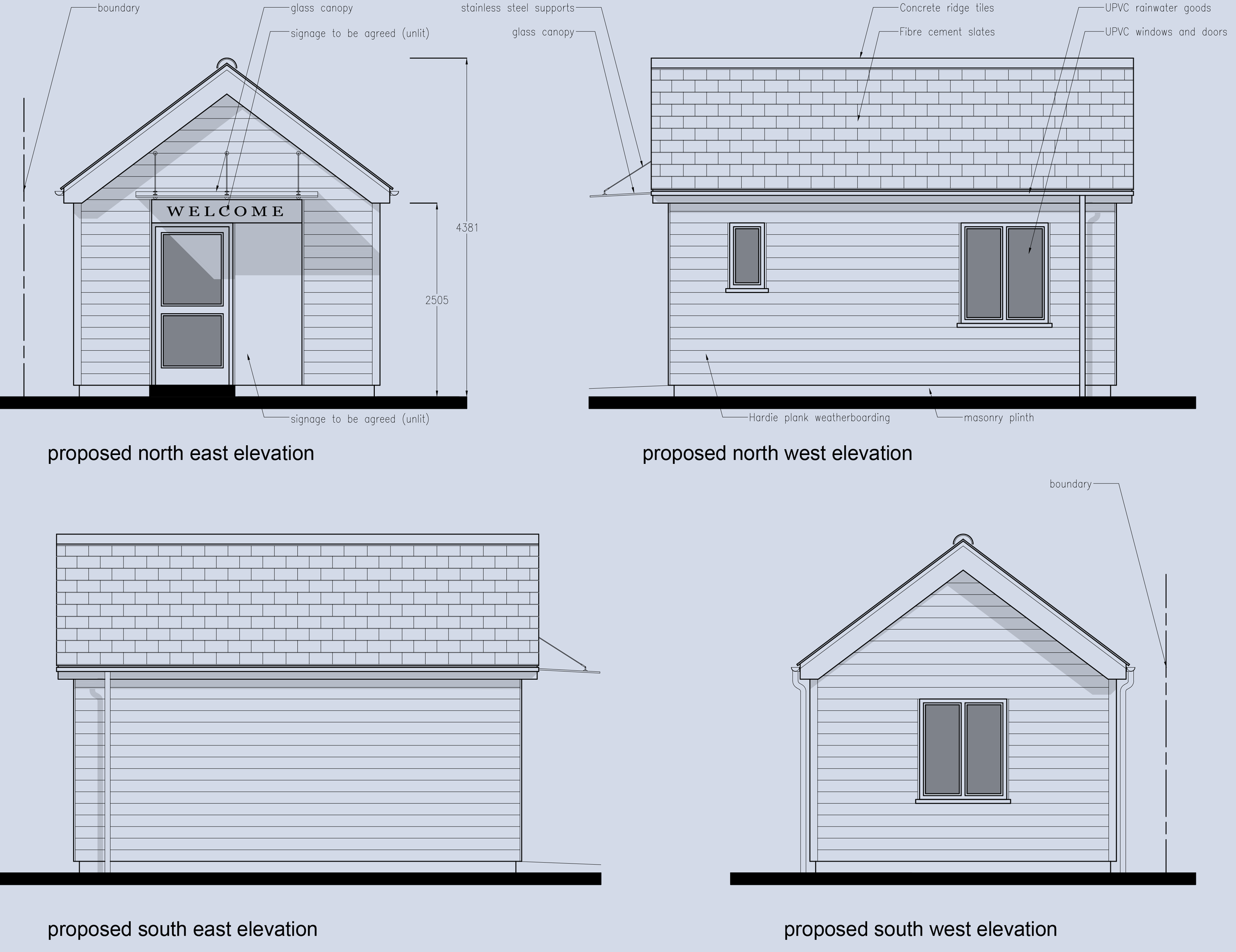 Hair dressing salon in garden