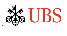 UBS logo with black and red design elements and text