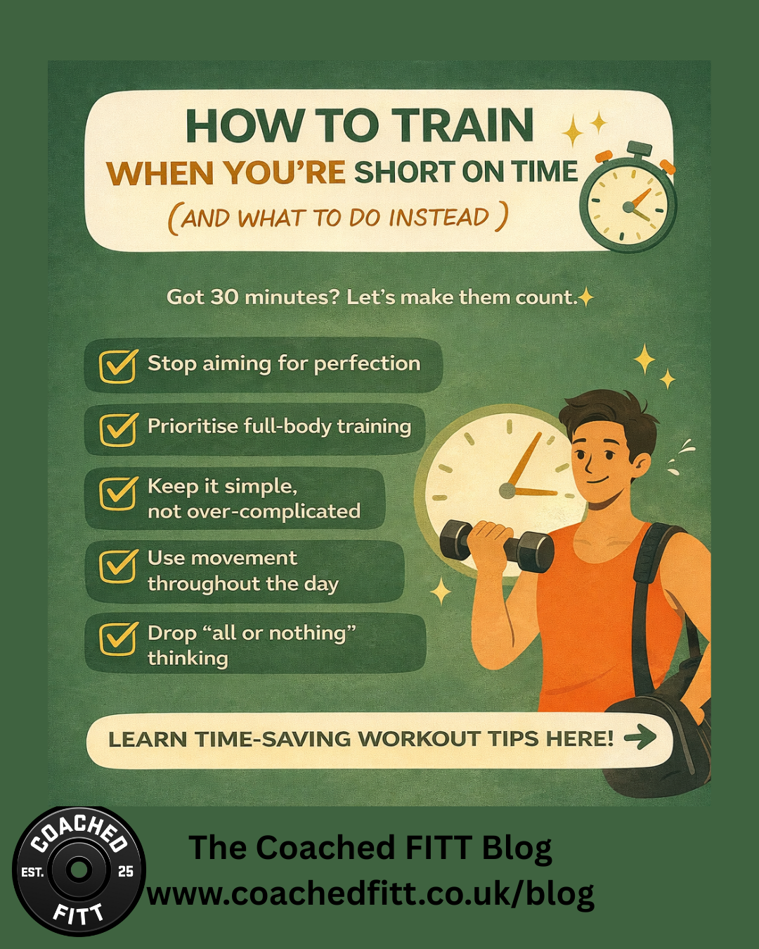 How to Train When You’re Short on Time ⏱️💪