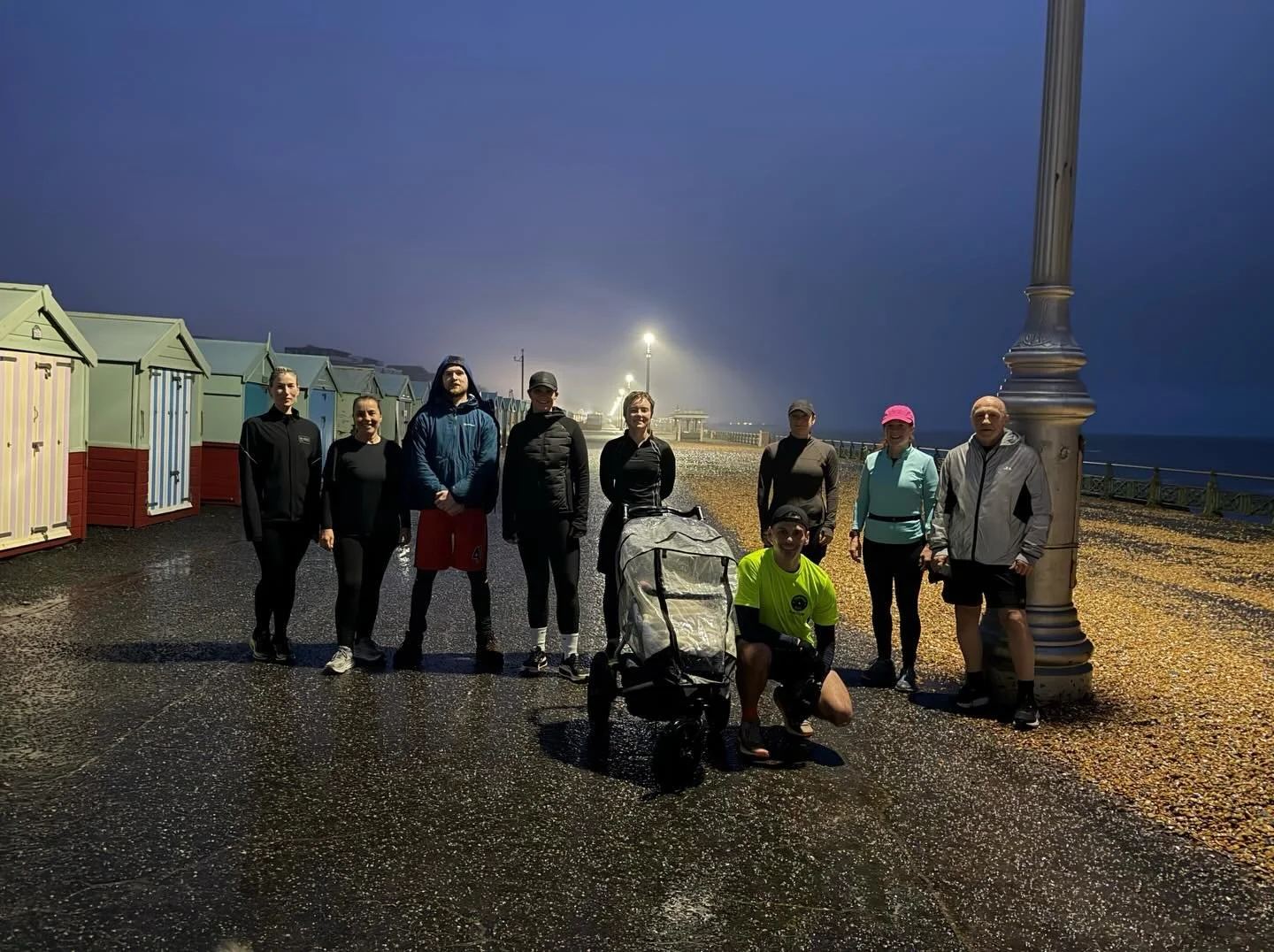 When the weather calls the shots 🌧️💨
This week&rsquo;s Coached FITT Run Club arrived at the lagoon to find it pitch black and with lots of surprise puddles&hellip; so a quick plan change sent us to the prom for lamppost intervals instead 👟
We mixe