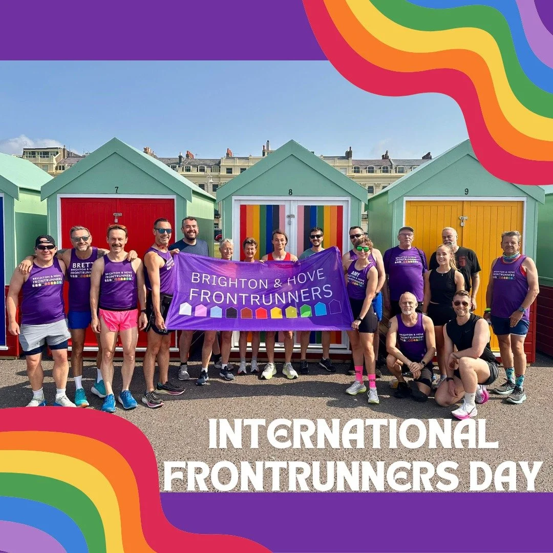 Happy International Frontrunners Day! 🌍🏃&zwj;♂️🌈
We had an amazing turnout for our Sunday run in the lovely Brighton sunshine! ☀️ It was great to see some of our members connecting with fellow Frontrunners from around the globe today too! 🏳️&zwj;