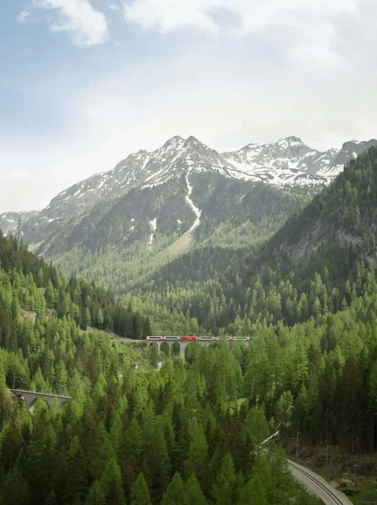 Beneath the Peaks: The Glacier Express Across Switzerland