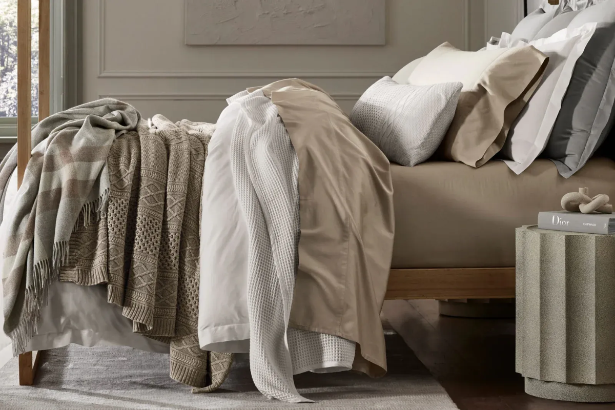 Boll & Branch organic bedding.