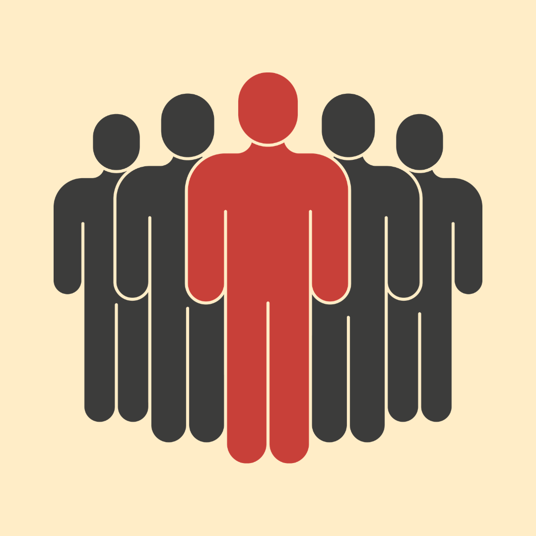 Outline of a five-pointed star on a light background