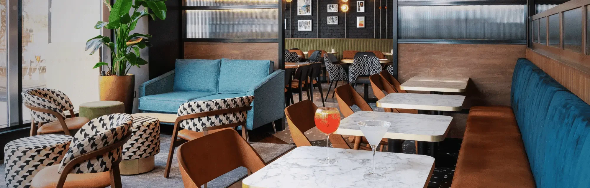 Lounge seating at The Engine Room