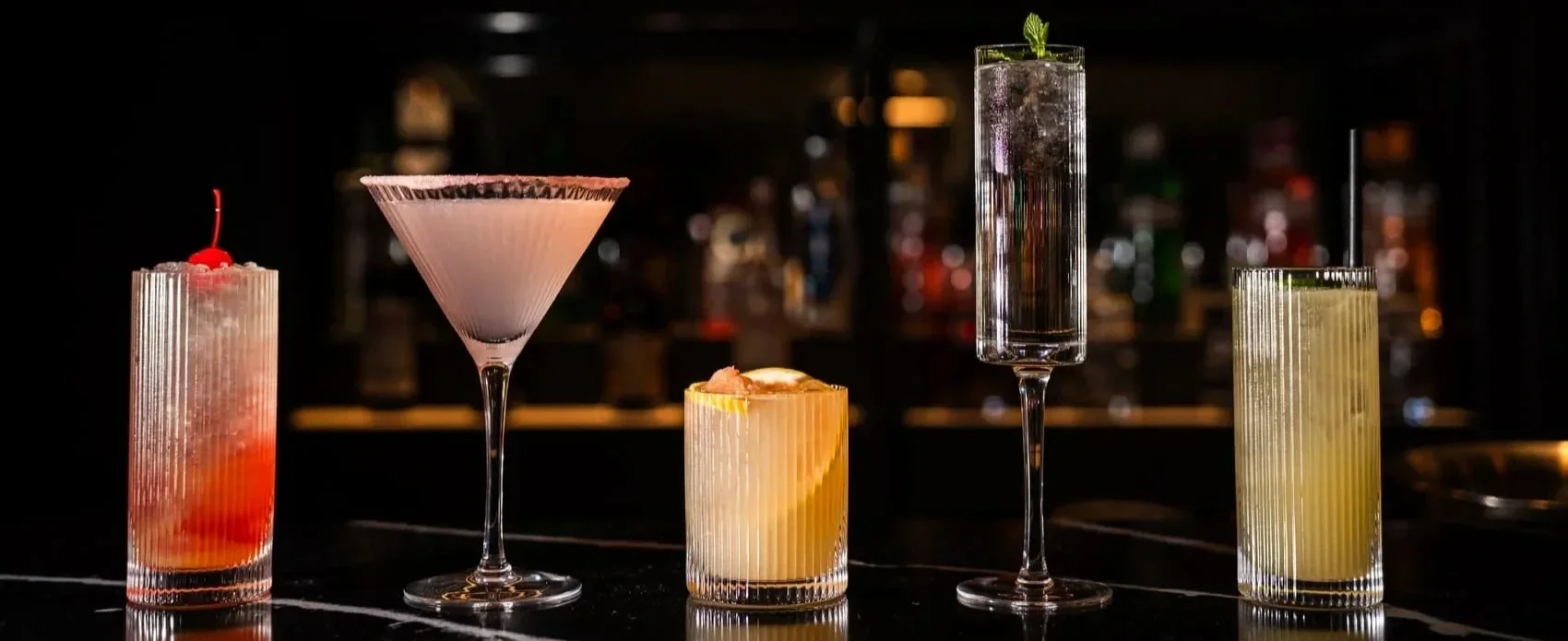 Cocktails at Derby's Engine Room restaurant