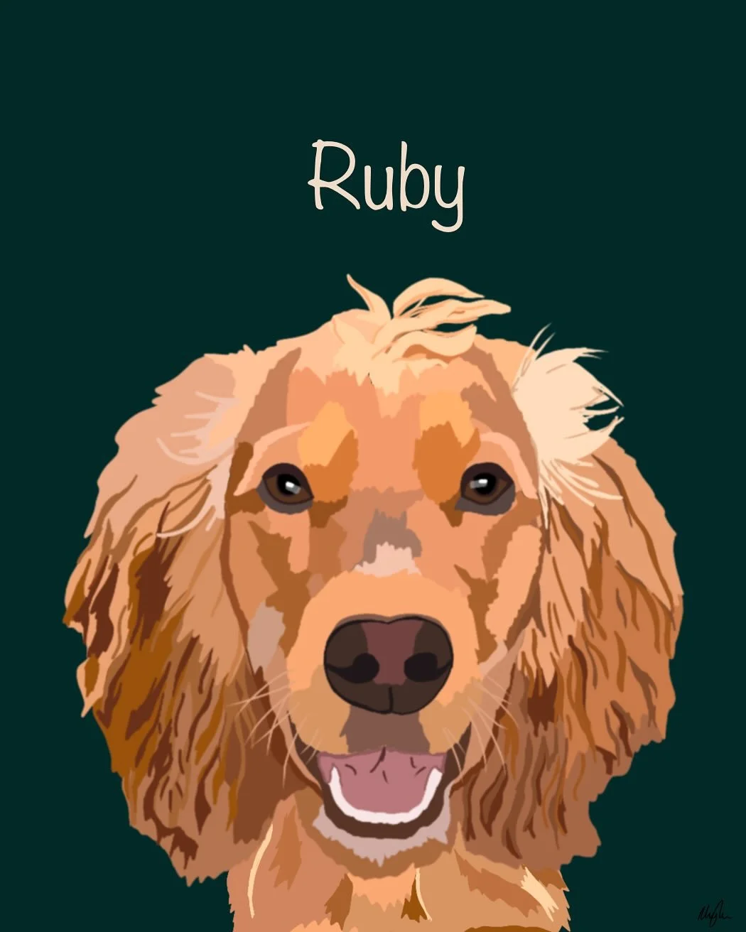 Ruby the Spaniel 🧡

Little commission piece to draw on a Sunday Evening. Swipe to see some of the process! ➡️

#procreate #digitaldrawing #petportrait #spaniel #customart