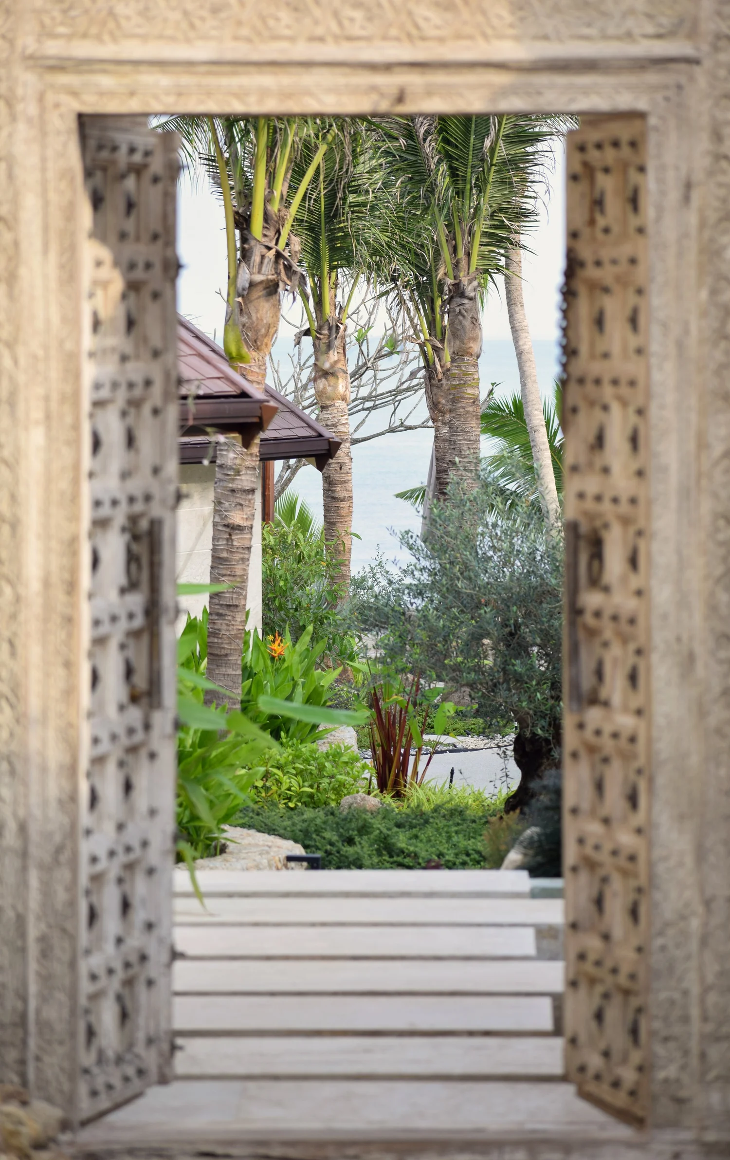 Entry, looking towards the sea