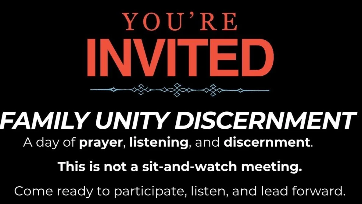 FUD Family Unity Discernment Reflect Session