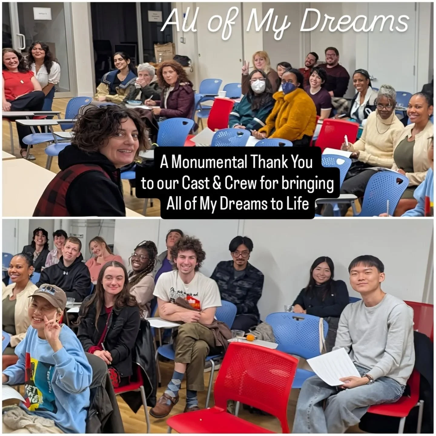 A heartfelt thank you to our incredible cast, crew, and friends for joining us at our rough cut screening &mdash; and for helping shape this film with your talent, wisdom, laughter, and tears. 💛 Every bit of your heart is woven into this story. We c