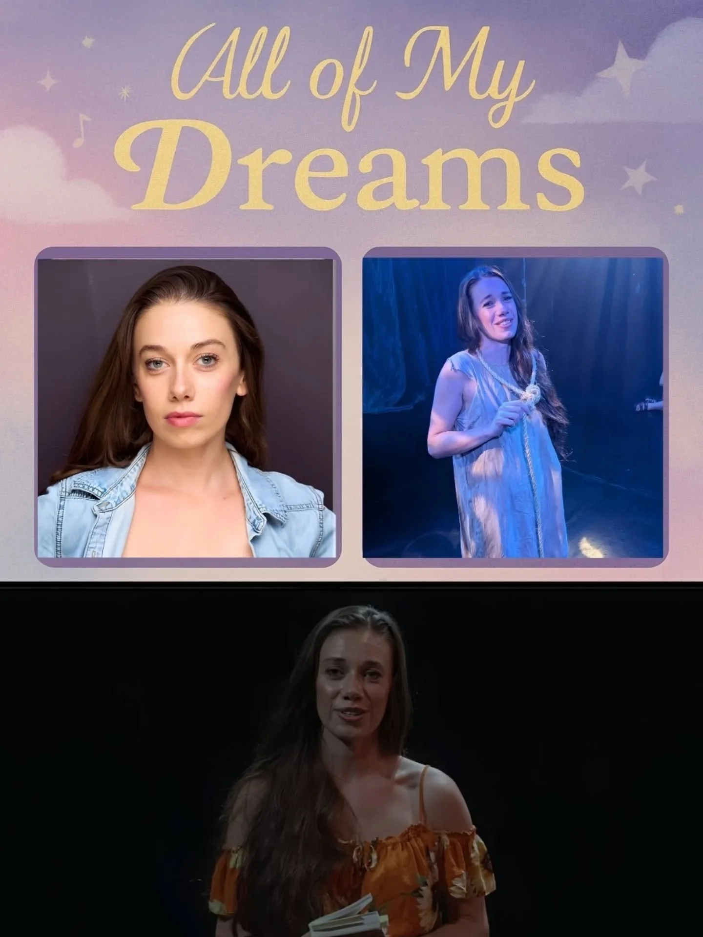🎭 Meet the Dreamers &mdash; Week 2: Anna Stefanic

Anna steps into All of My Dreams with a layered, meta twist &mdash; she plays an actor playing Cordelia from King Lear, a role our main character has to coach into breakthrough territory. On set, An
