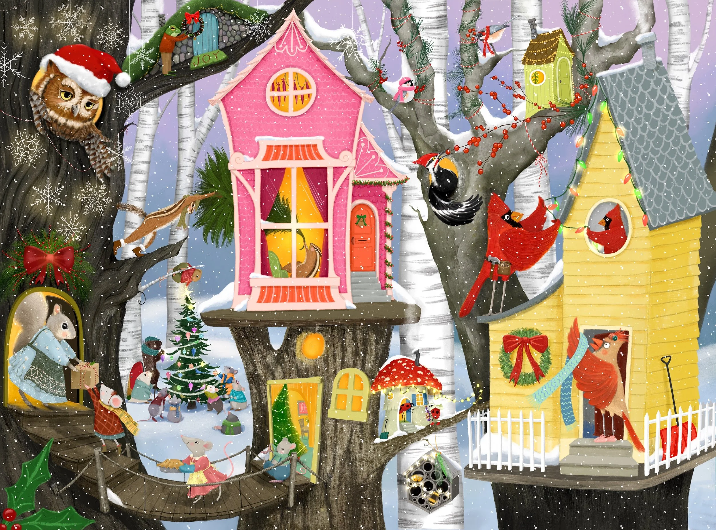 Festive Forest illustration