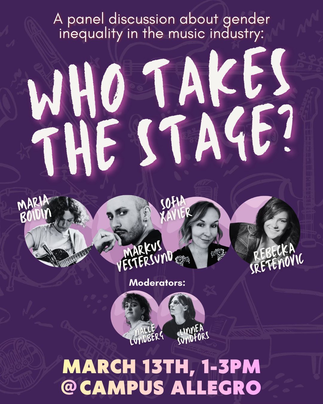 Who takes the stage?