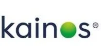 Kainos logo with green sphere