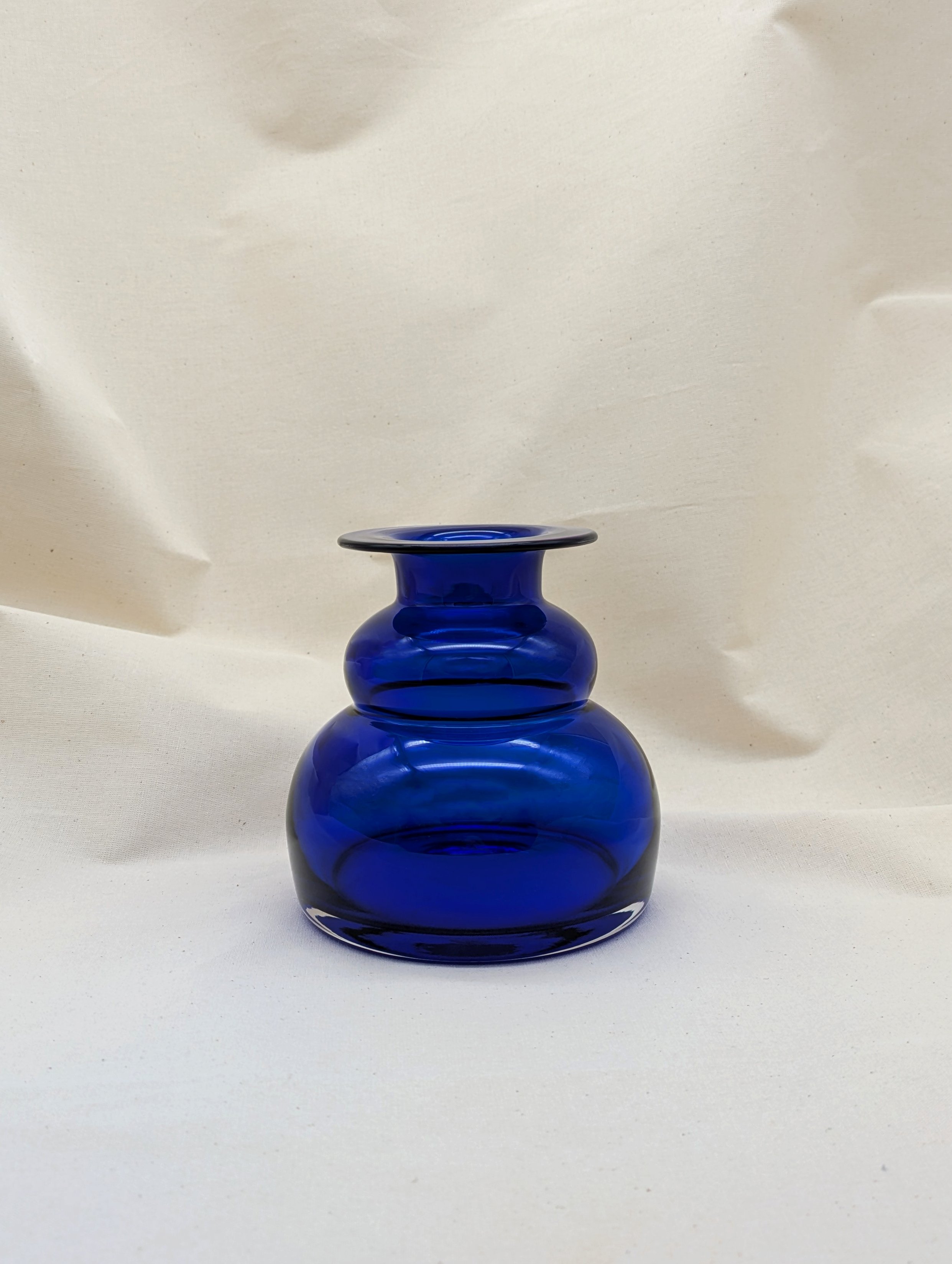 Bright Blue Glass Vase