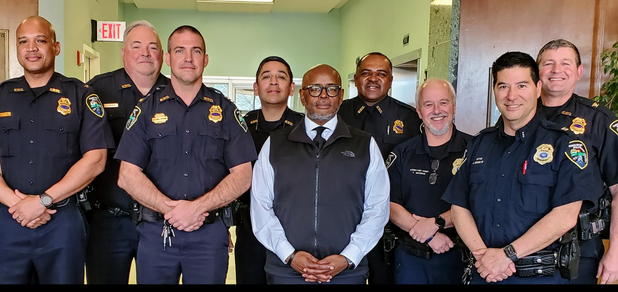 A group of nine Police Officers and Dr. Michael Hicks, Founder of Police360