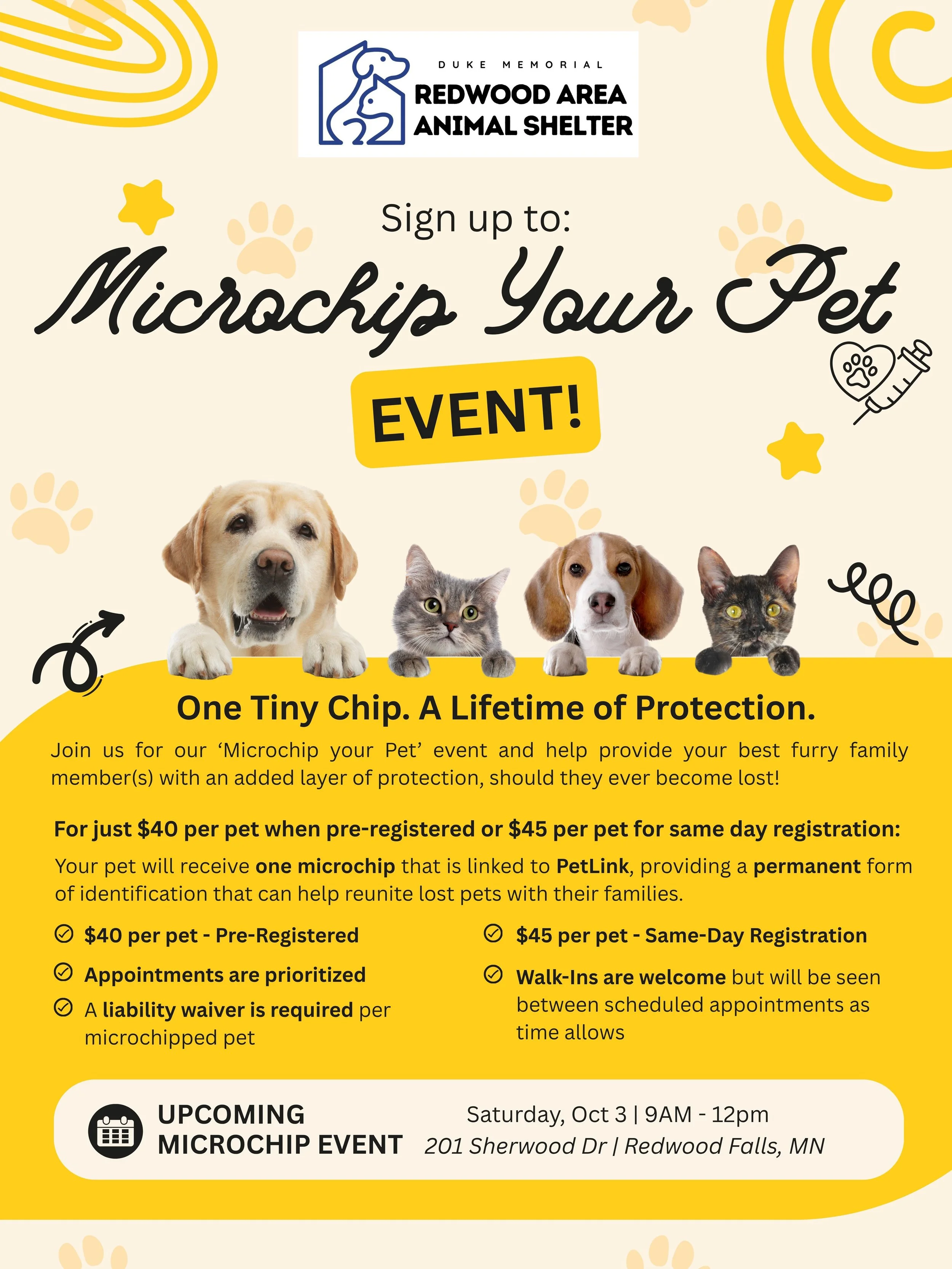 Microchip Your Pet Event