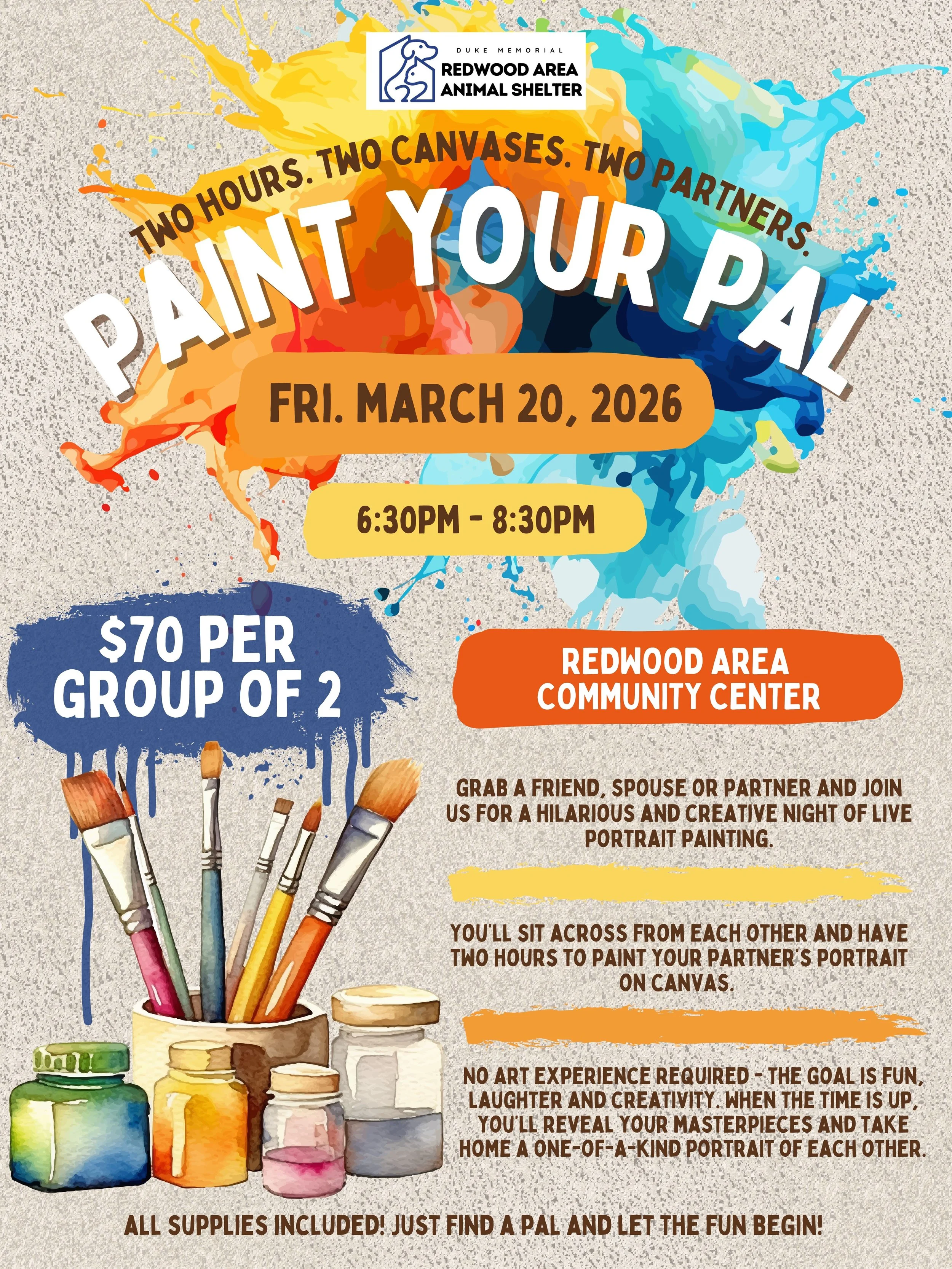 'Paint Your Pal' Registration Ticket