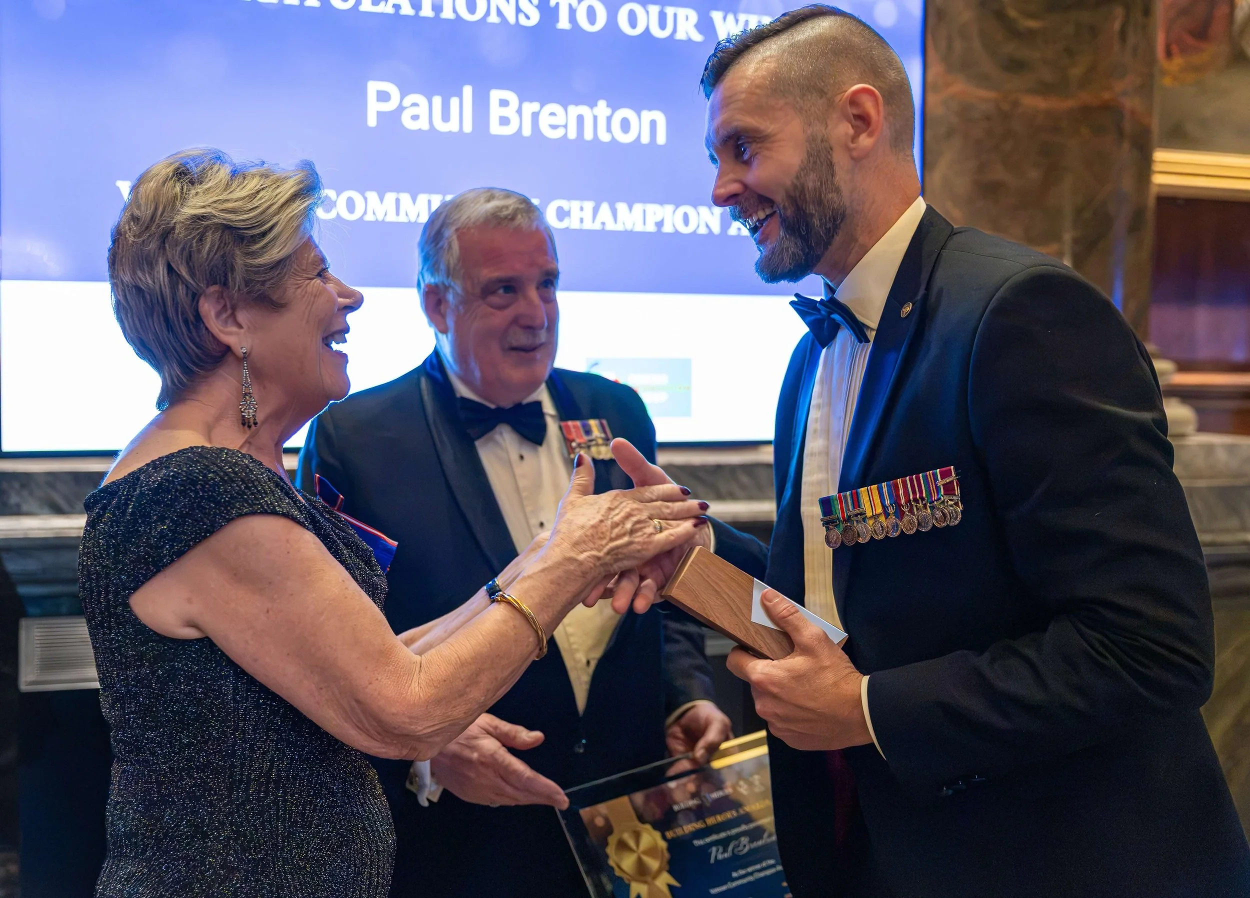 Awards Ceremony at the Building Heroes Gala at Drapers Hall in London.