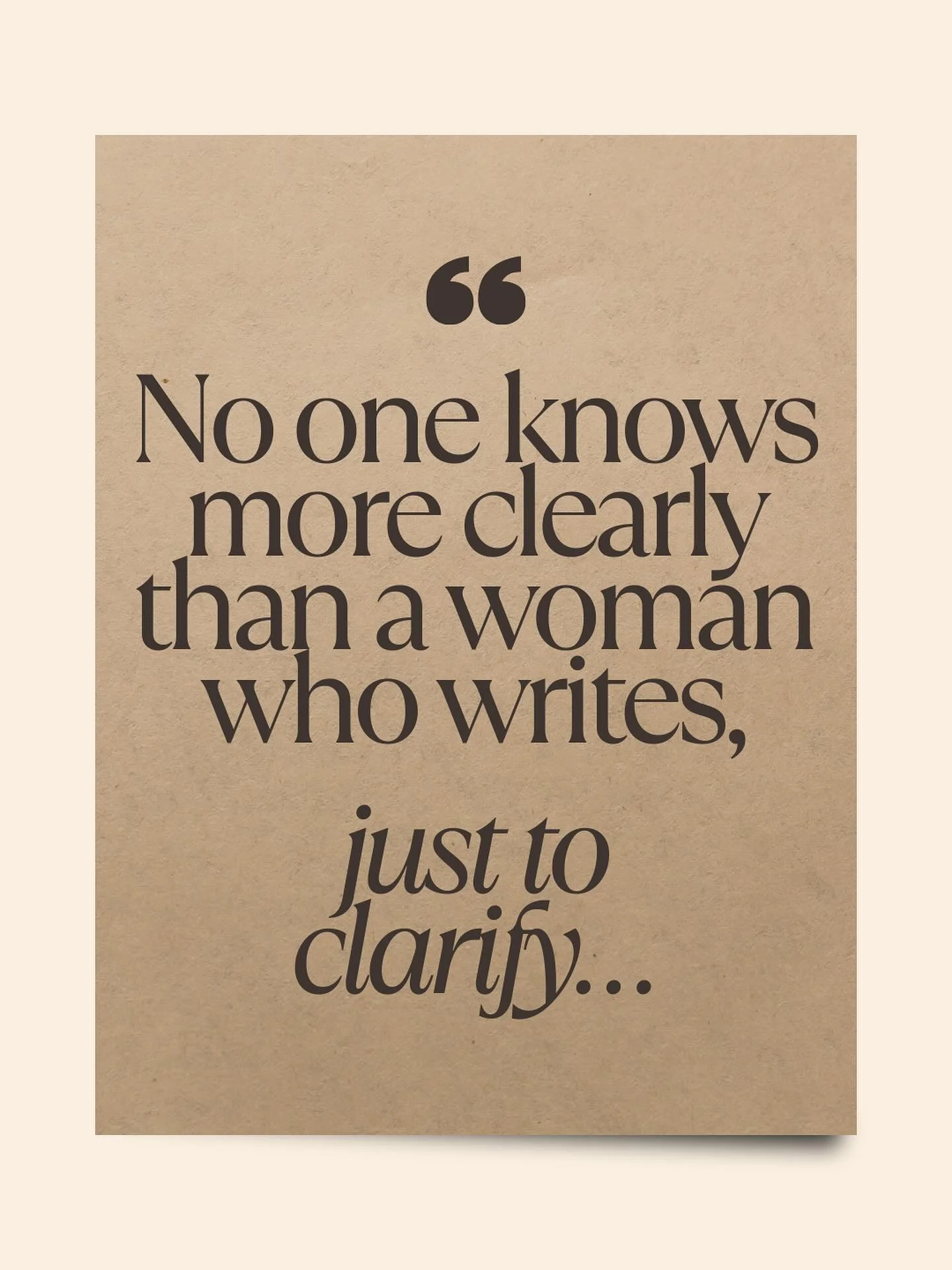 Because she KNOWS the #mandacity is about to hit. Clarity in writing for when #mansplaining comes back to say it wasn&rsquo;t detailed #audacity