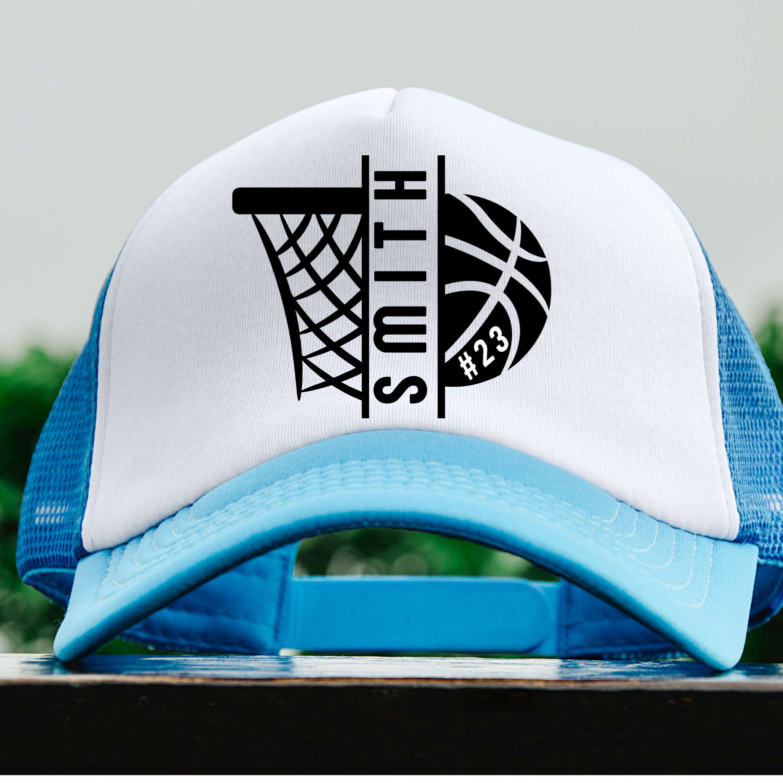 Basketball trucker hat