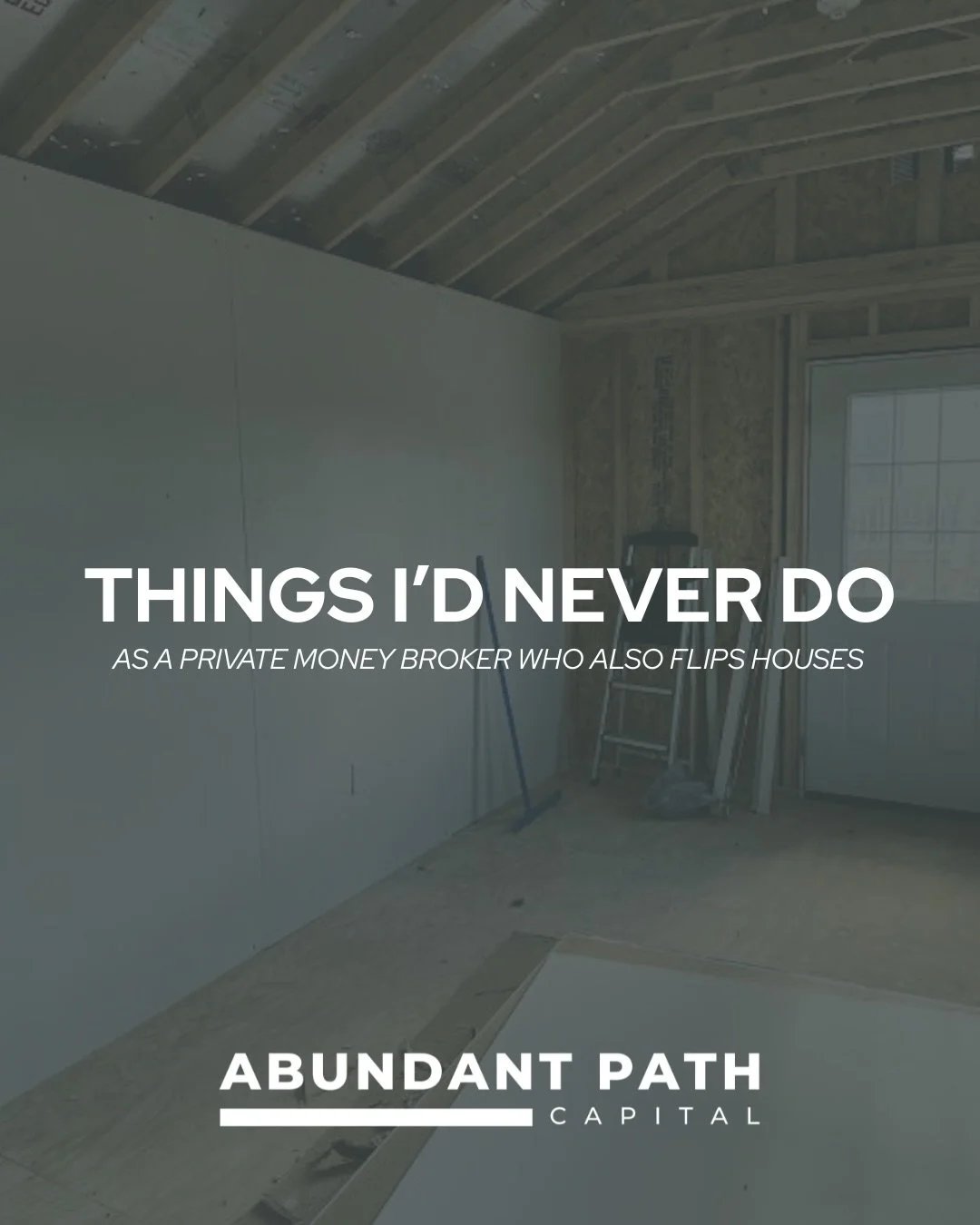 Real talk . . . this is the stuff that actually makes or breaks a flip.

Not the paint color.
Not the backsplash.
Not the &ldquo;vibe&rdquo; of the house.

It&rsquo;s the decisions you make before and during the project:

👉 Buying it right
👉 Budget