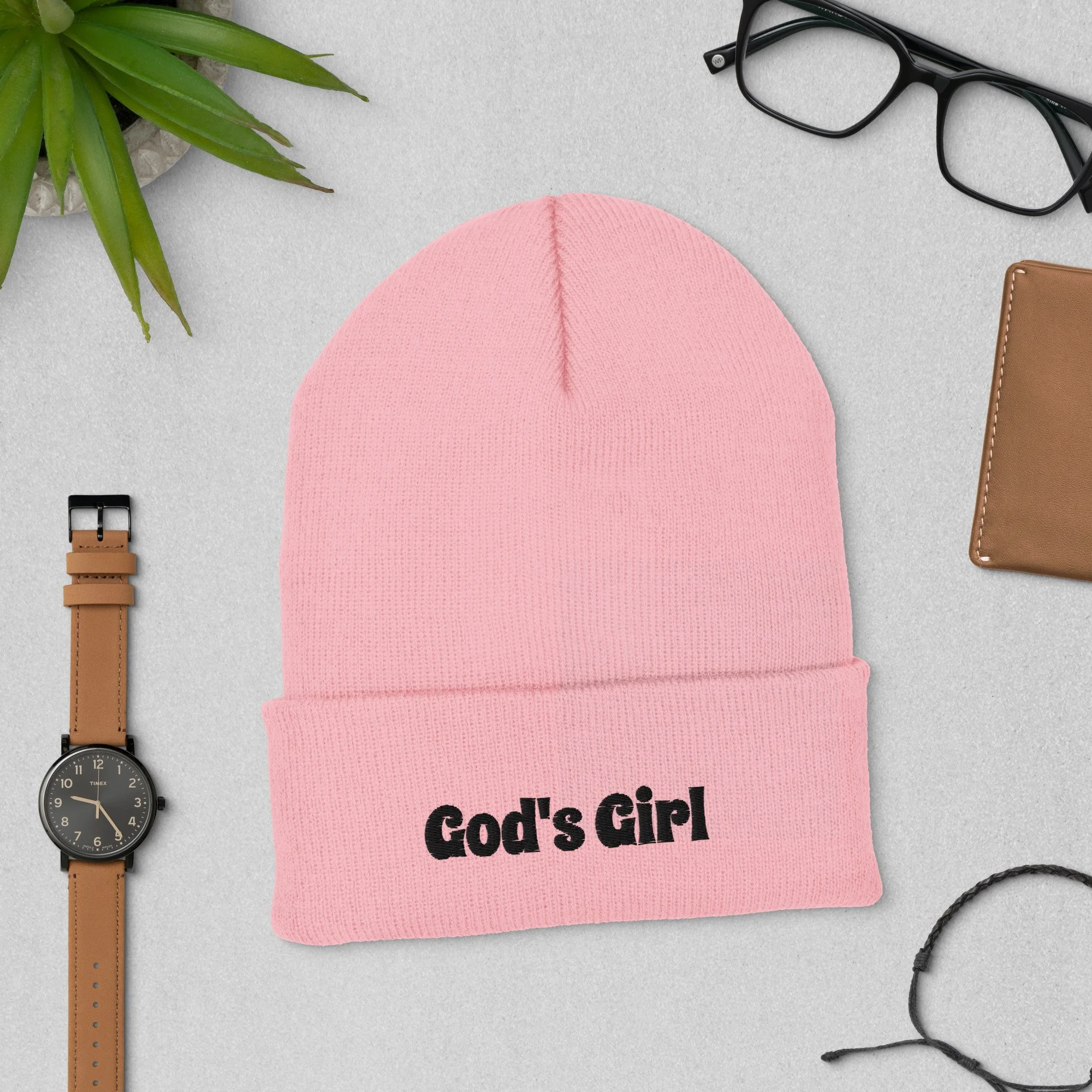 "God's Girl" Cuffed Beanie