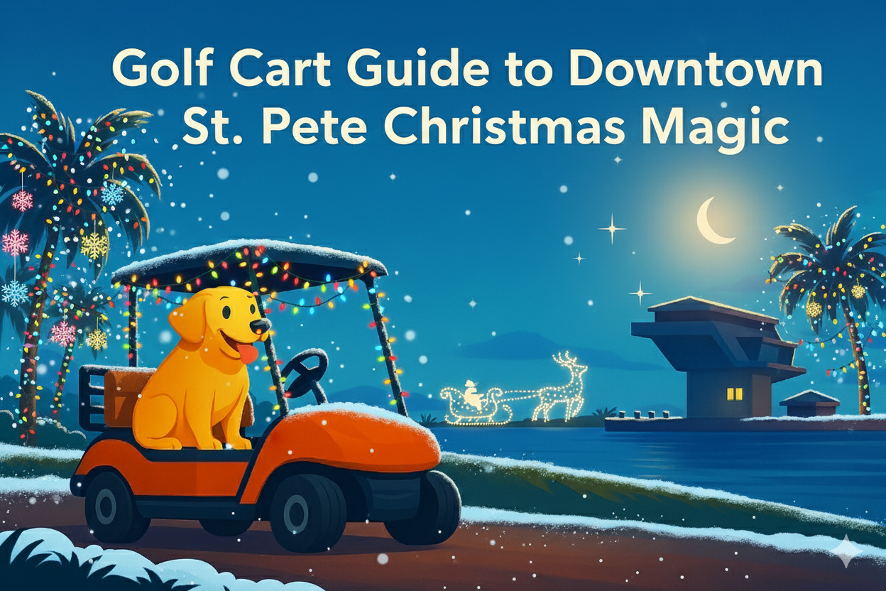 Your Ultimate Golf Cart Guide to Downtown St. Pete Christmas Magic