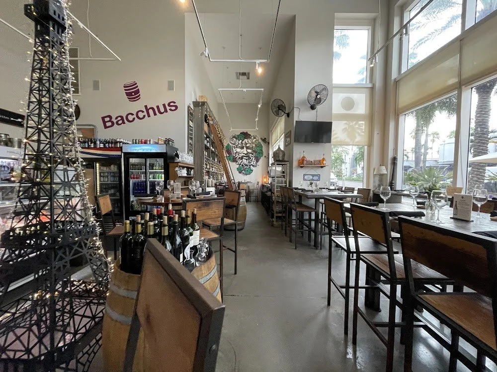 Interior of Bacchus Wine Bistro in downtown Saint Petersburg, Florida