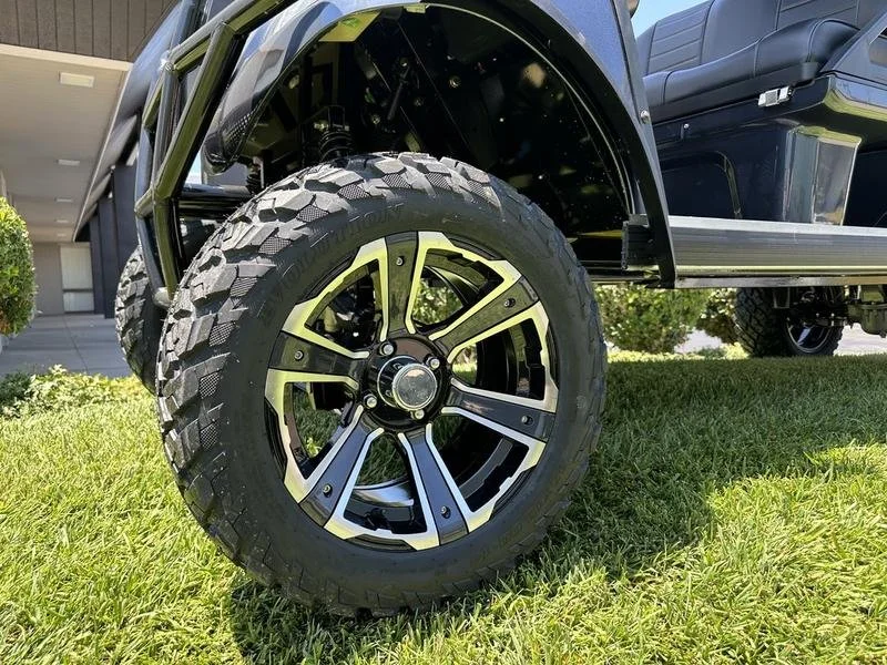 All terrain wheel designed for a smooth and stable ride.