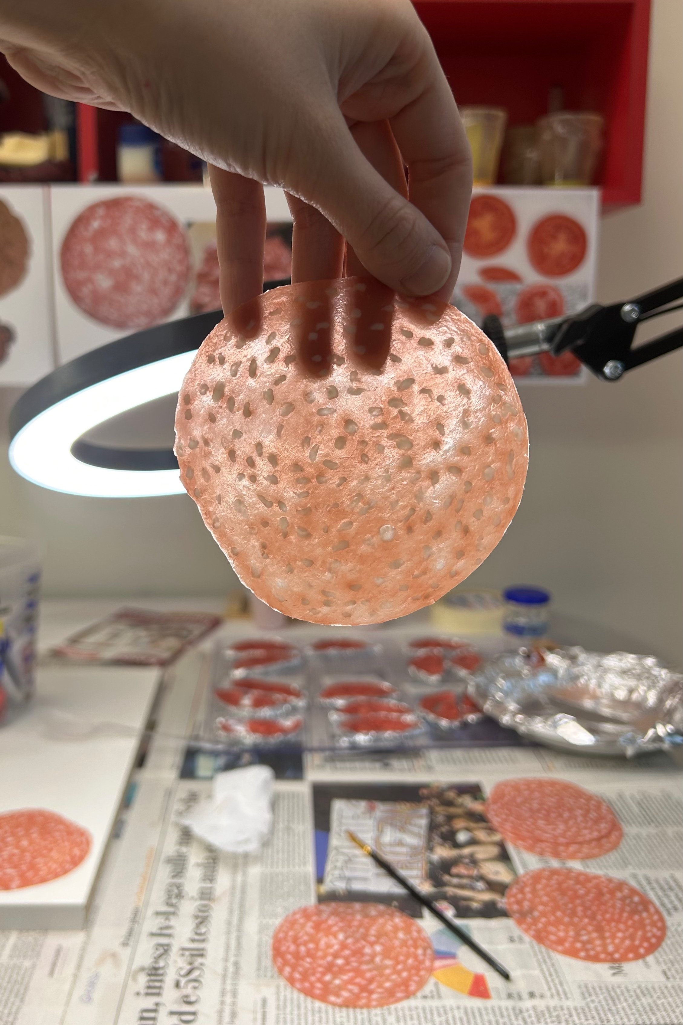Salame milano finto