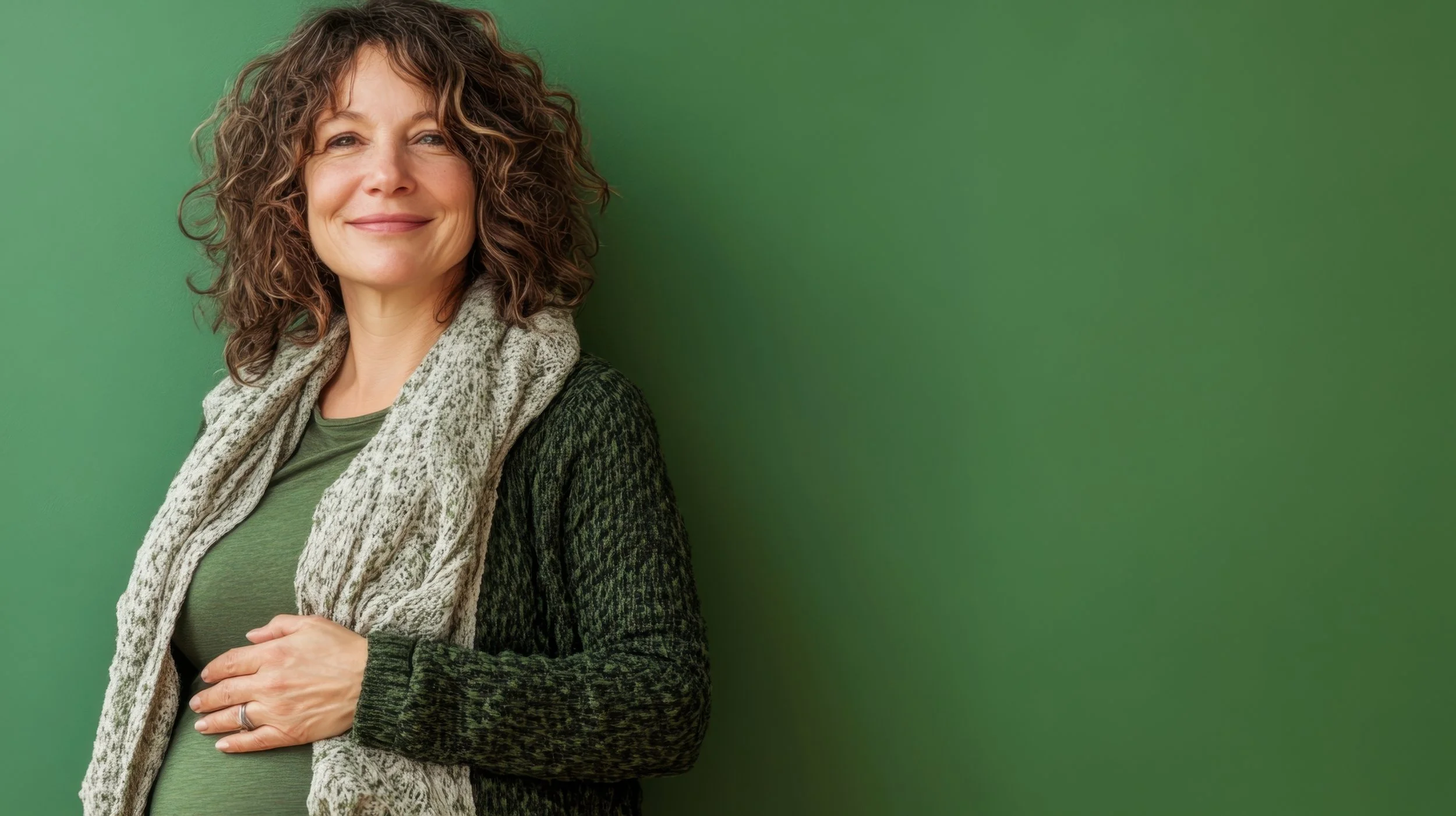 Older pregnant woman