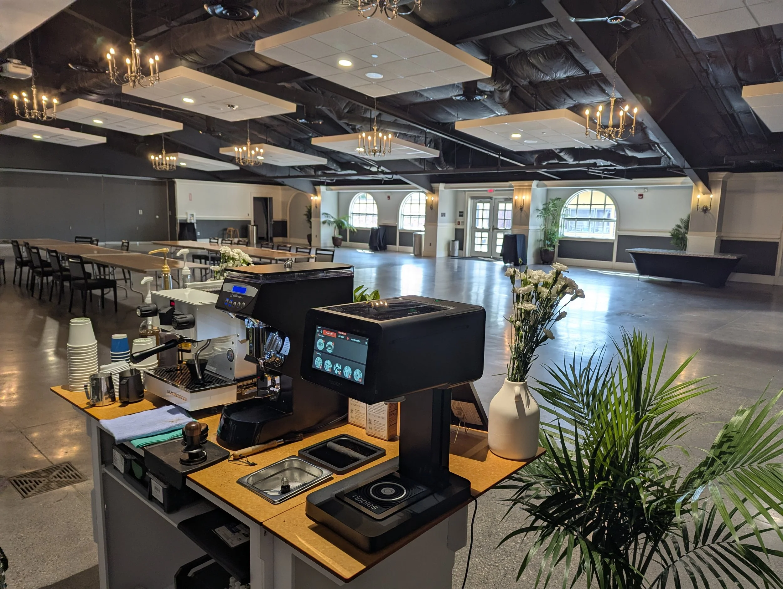 professional barista setup for coffee catering in Toledo and Detroit