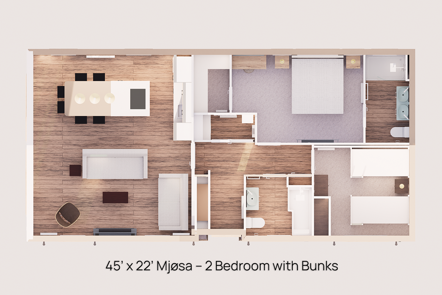 45’ x 22’ Lissett Mjøsa Layout – 2 Bedroom with Bunks.png
