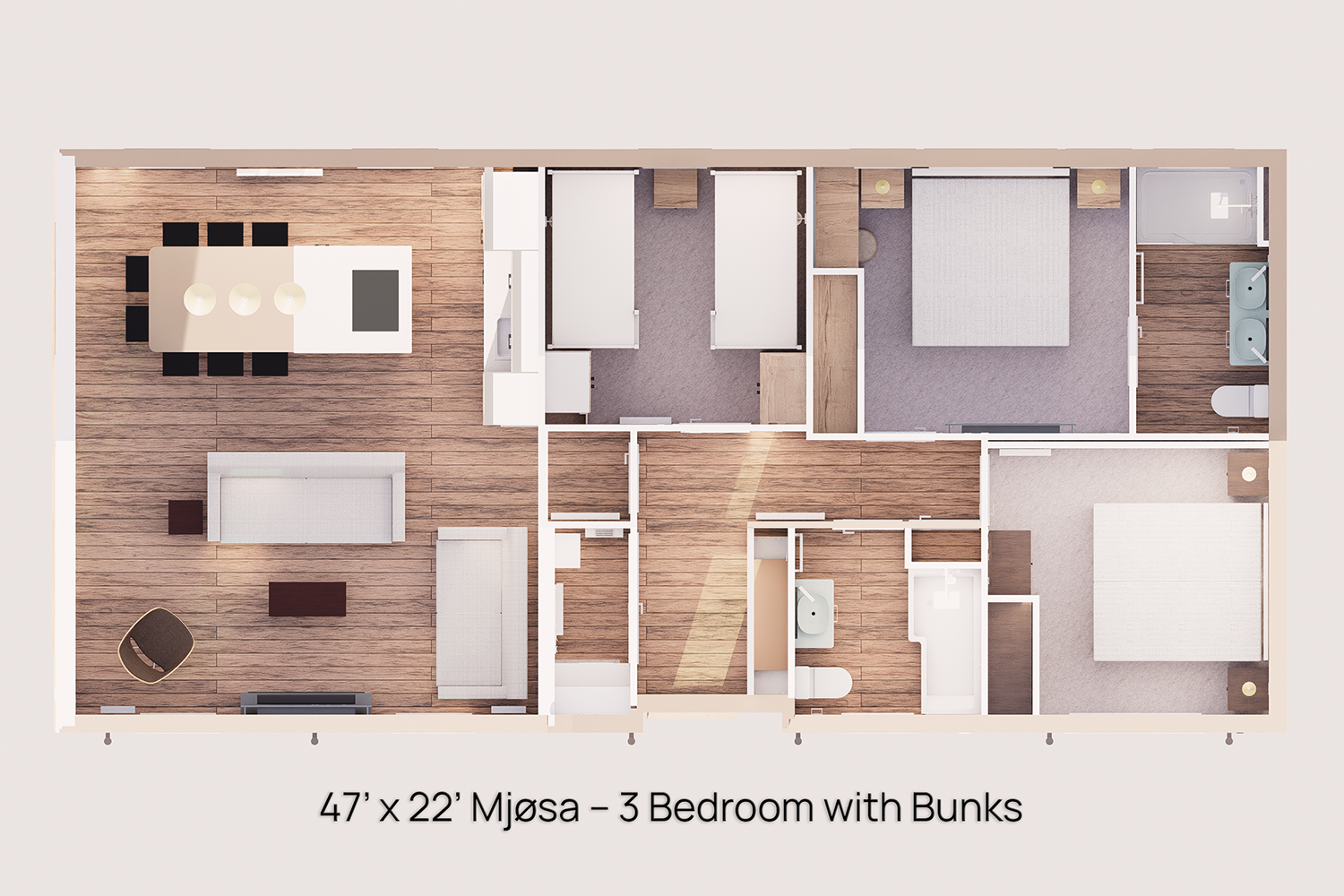 47’ x 22’ Lissett Mjøsa Layout – 3 Bedroom with Bunks.png