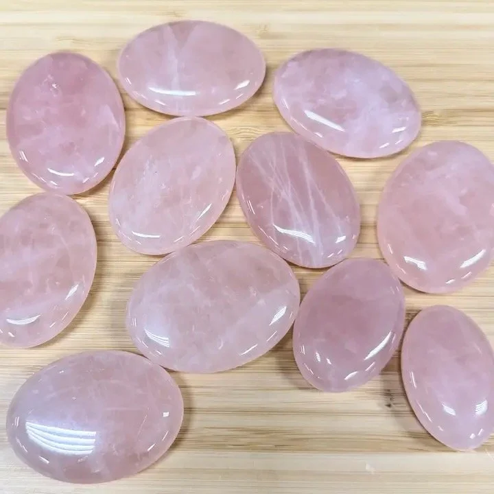 Rose Quartz Palm Stone
