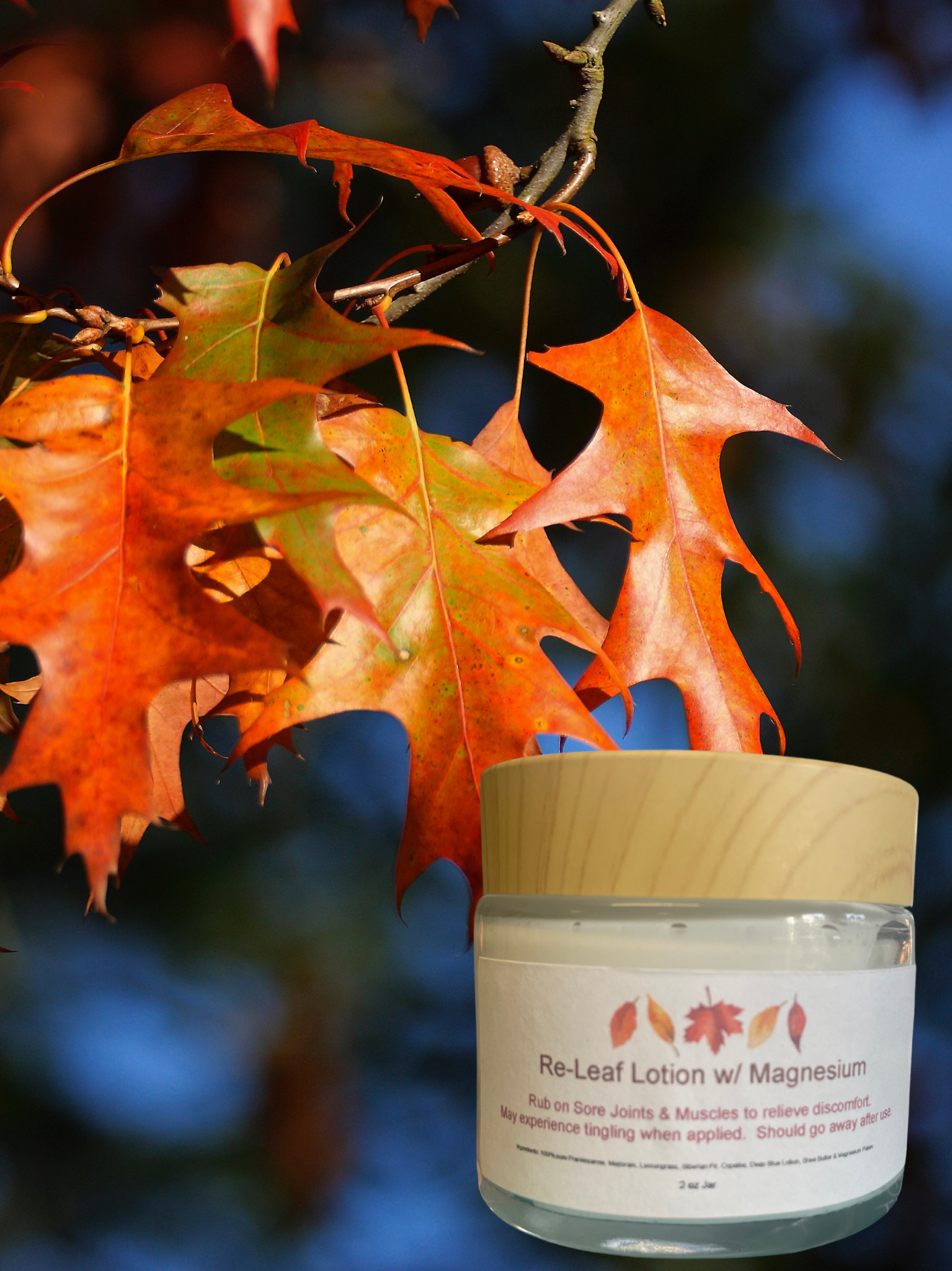 Re-Leaf Lotion 2oz Glass Jar