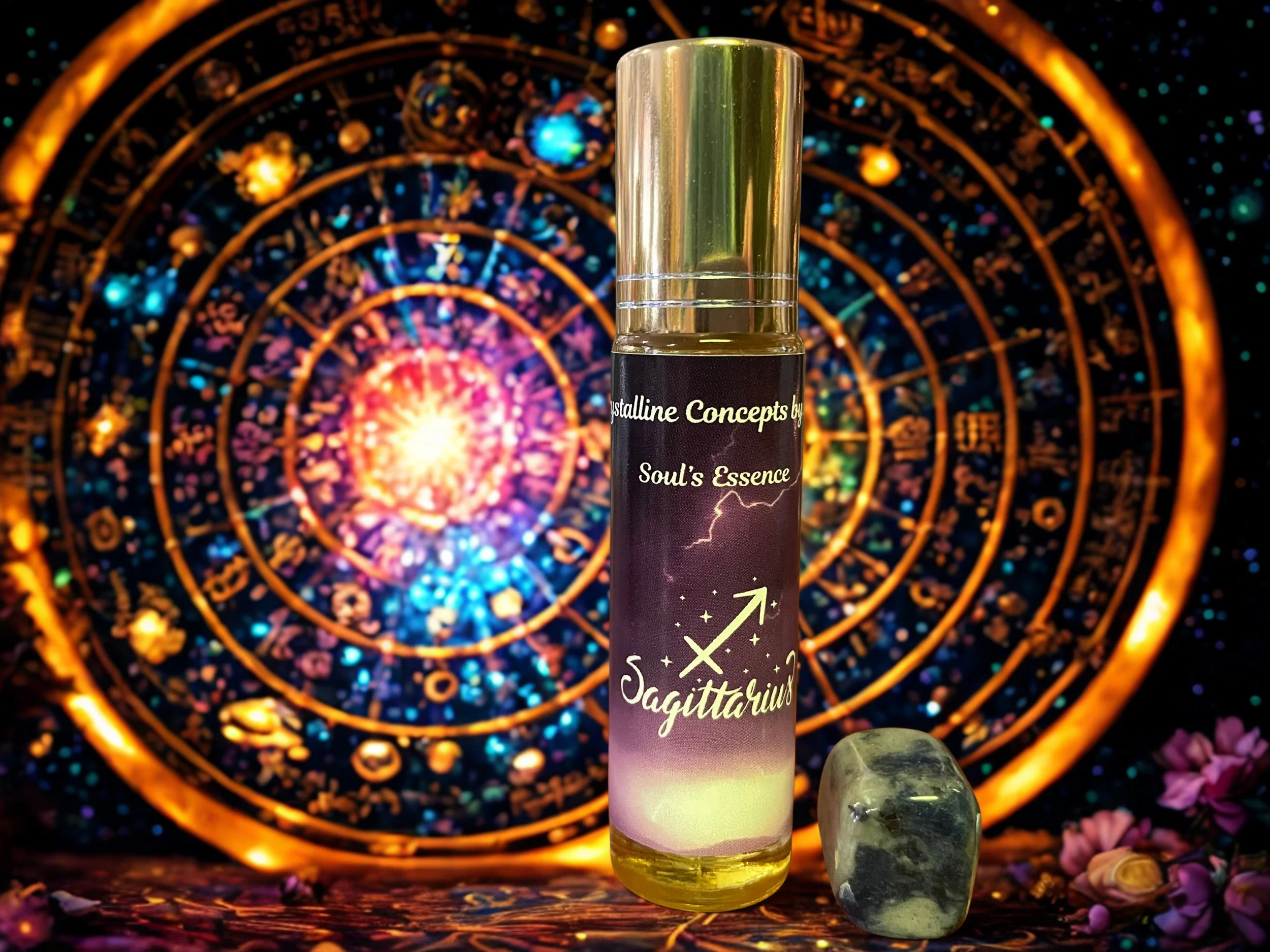 Sagittarius - Soul's Essence Zodiac Roller w/Crystal