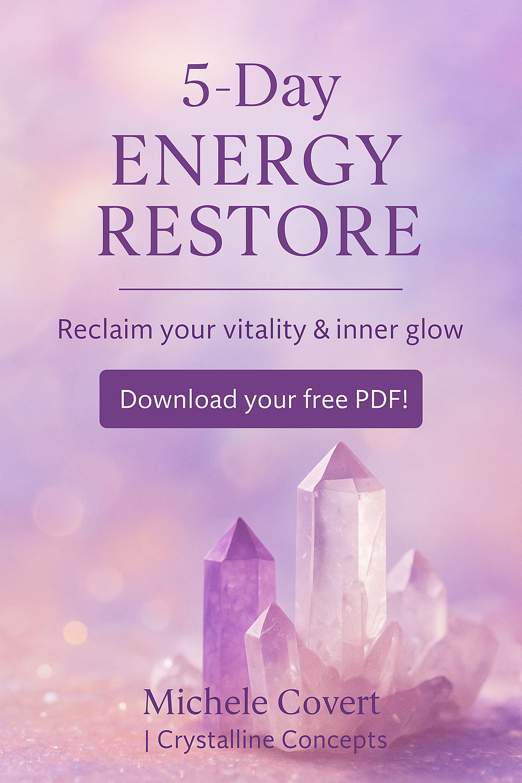 Free - 5 Day Energy Restore - Reclaim your vitality & inner glow -Digital Download