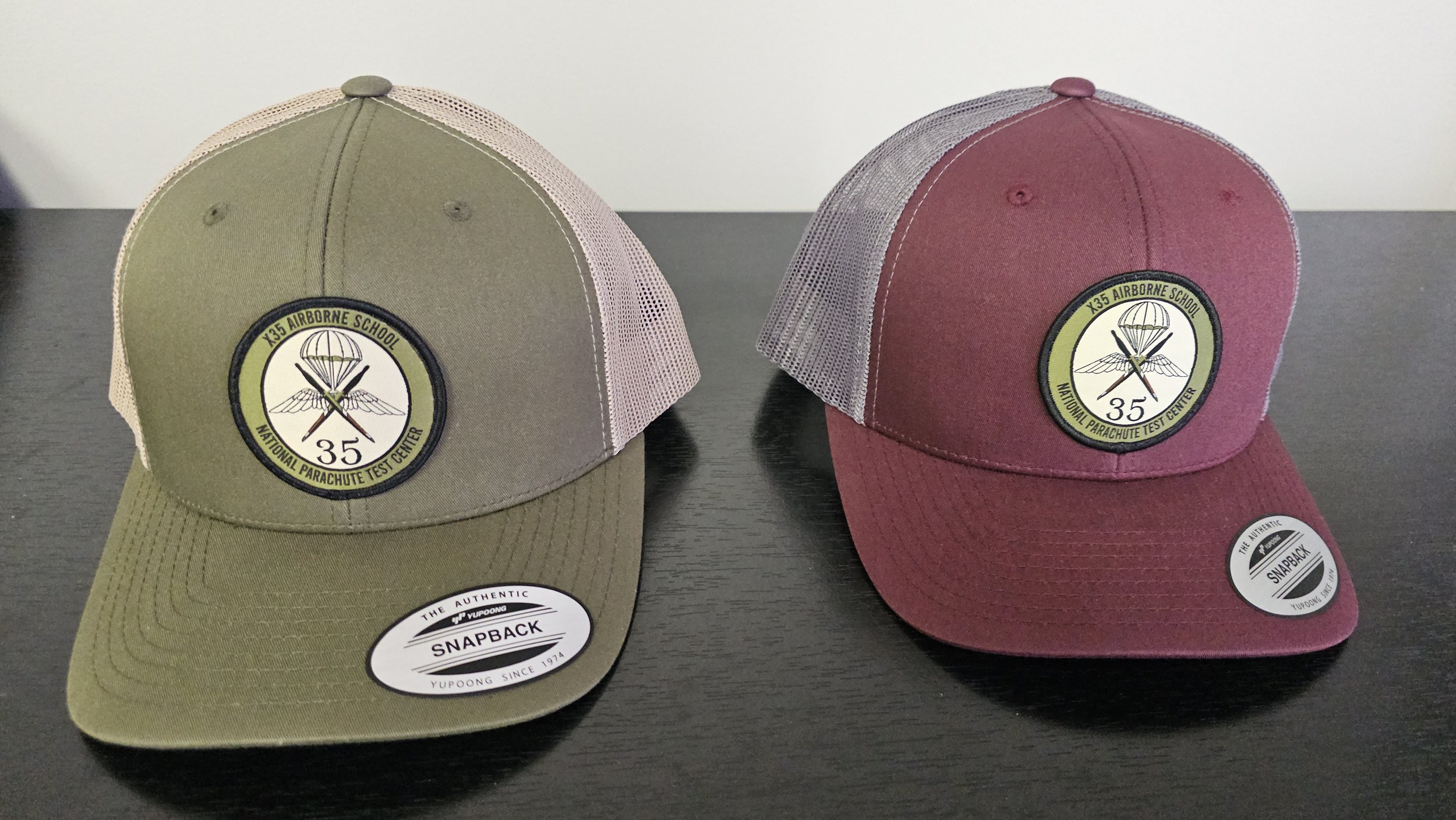 X35 Snap Back Olive & Maroon one size _.jpg