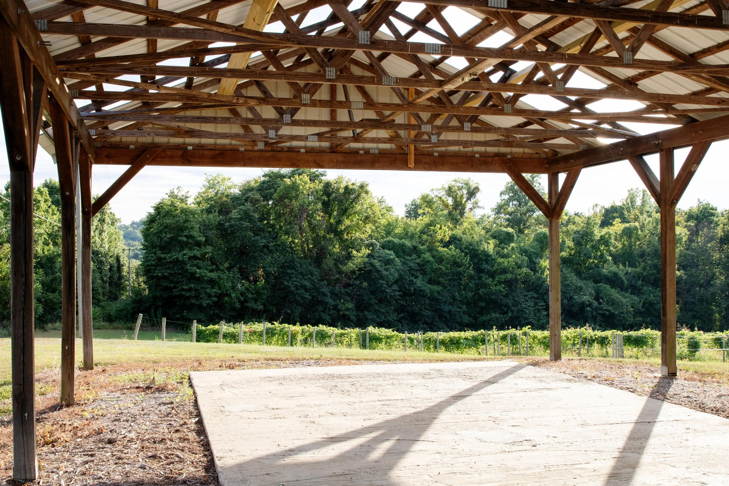 Pavilion with Vineyard View