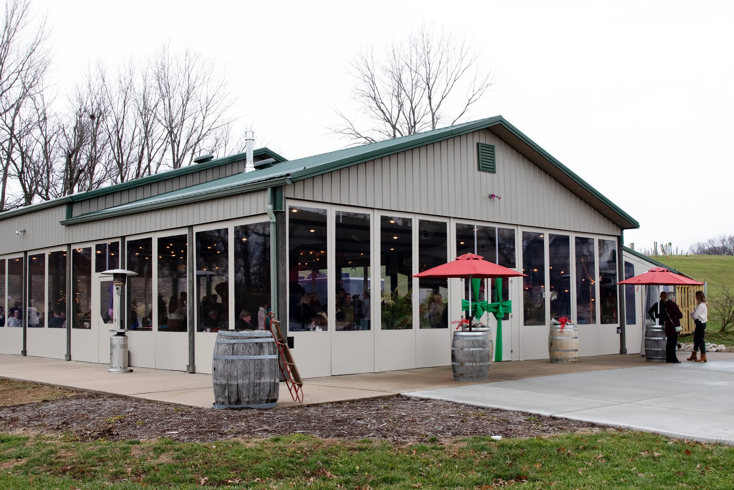 Hilltop Venue at Christmas