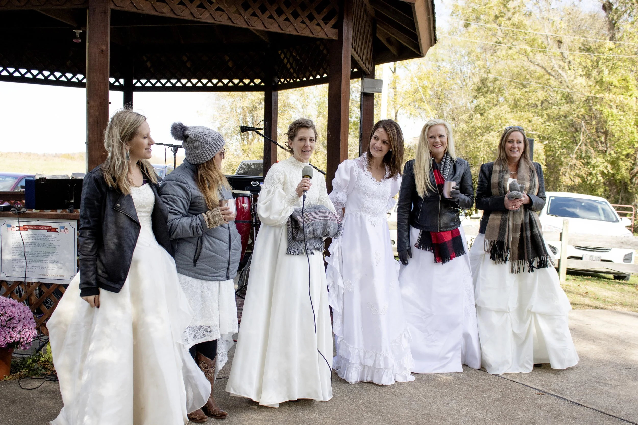 Wine-ing in Your Wedding Dress