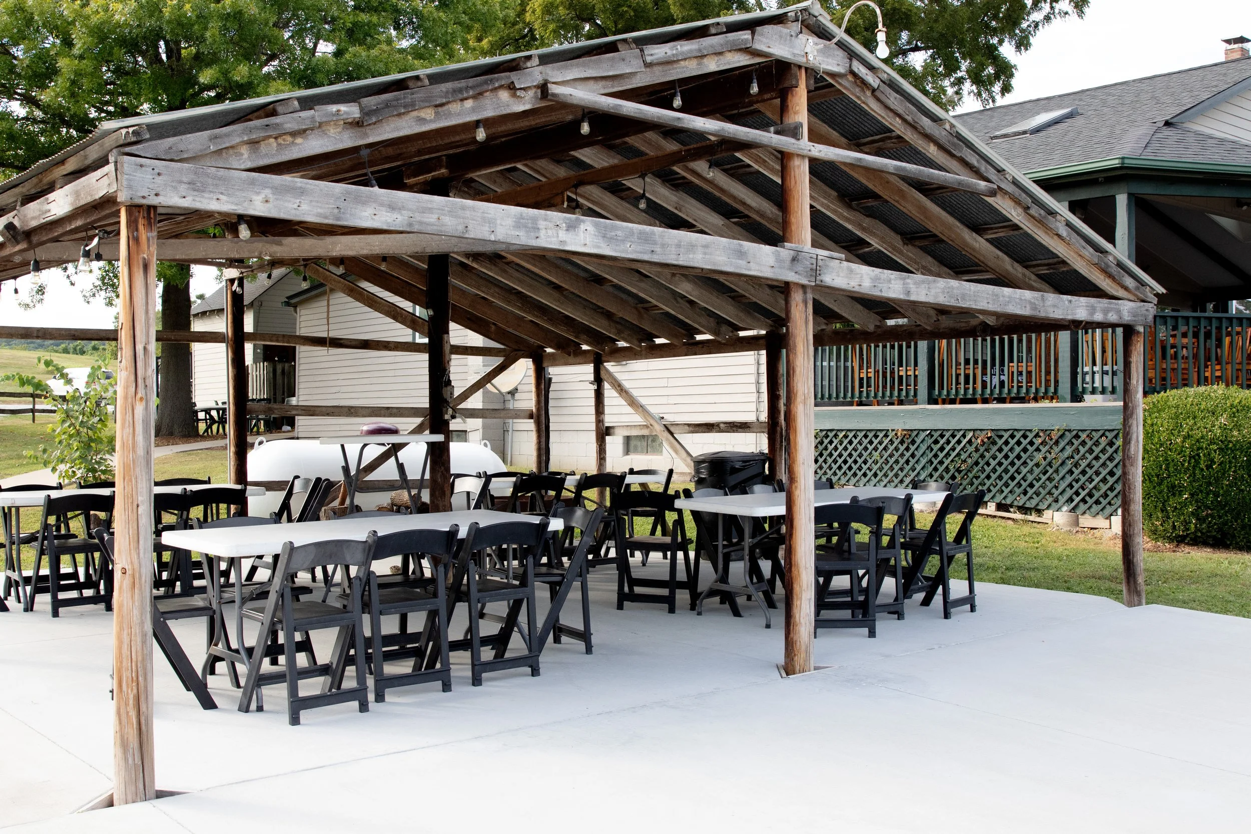 Tin Roof Patio outside Hilltop Venue