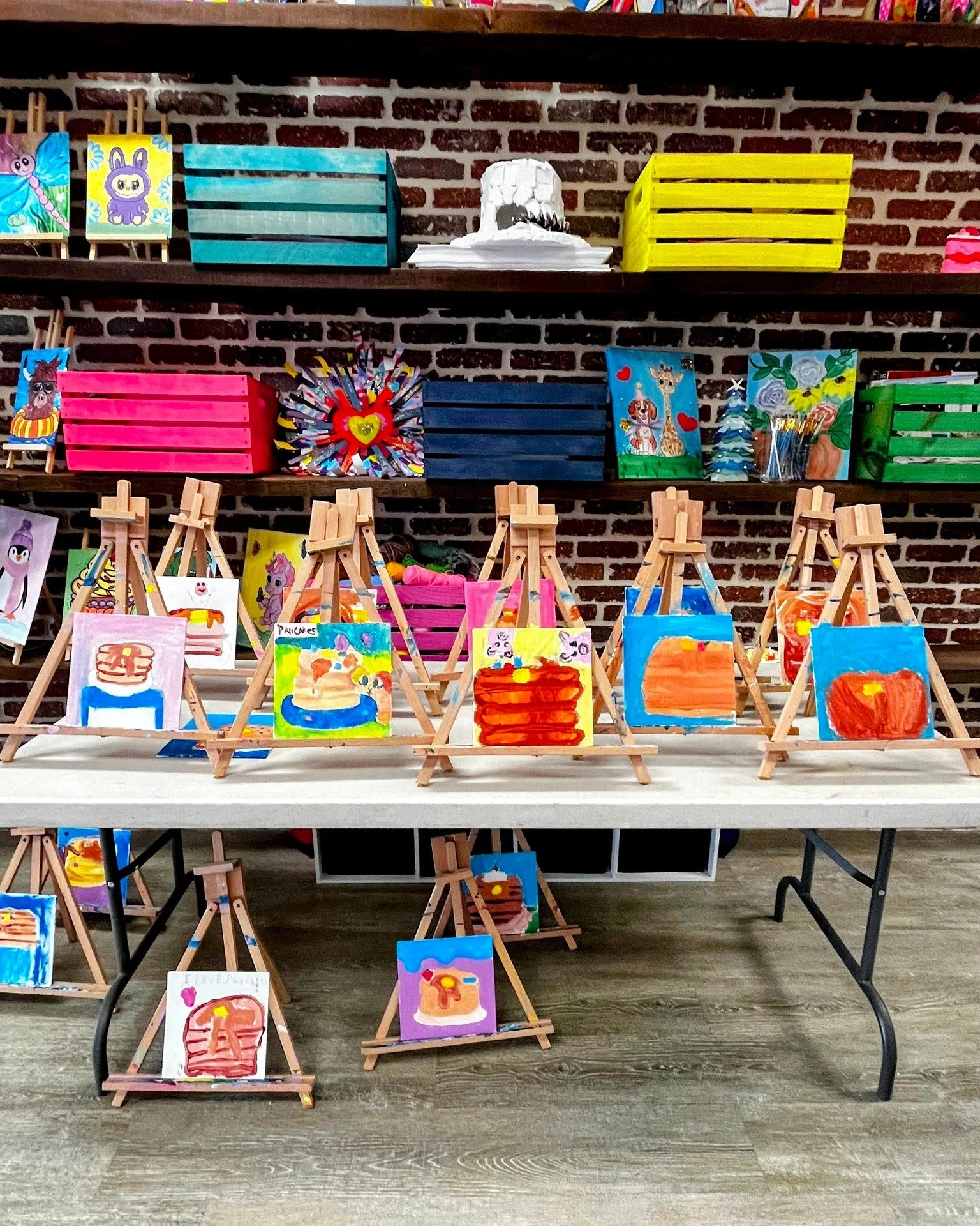 PJs + Pancakes + Paint = the BEST kind of party 🥞🎨💛

Our PJ Pancake Party was full of syrupy creativity, bright colors, and the sweetest little artists around. From bacon and eggs to towering stacks of pancakes, every plate was totally unique!

No