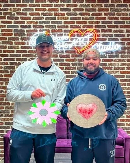 Christopher &amp; Eric of Laxed Apparel Co. @laxedapparelco came into the studio to create handmade gifts for their loved ones. A very important reminder that the best gifts aren&rsquo;t always bought,  they&rsquo;re made.

There&rsquo;s something sp