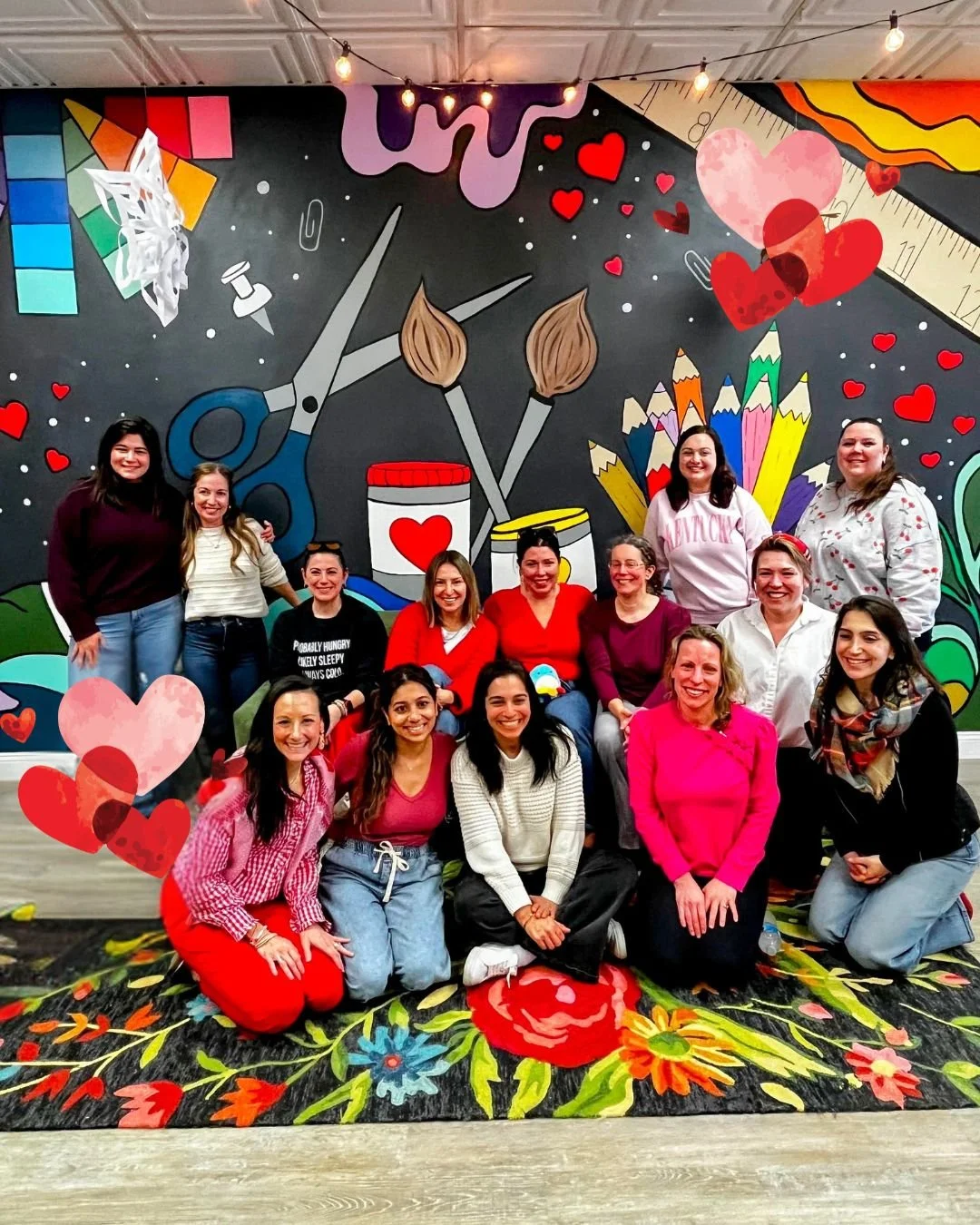 The girls came to create&hellip; and the moms ended up with a mini girls&rsquo; night. 💕

While their daughters painted and laughed inside the studio, this crew stayed, chatted, and actually got to finish conversations without interruptions 😉.

One