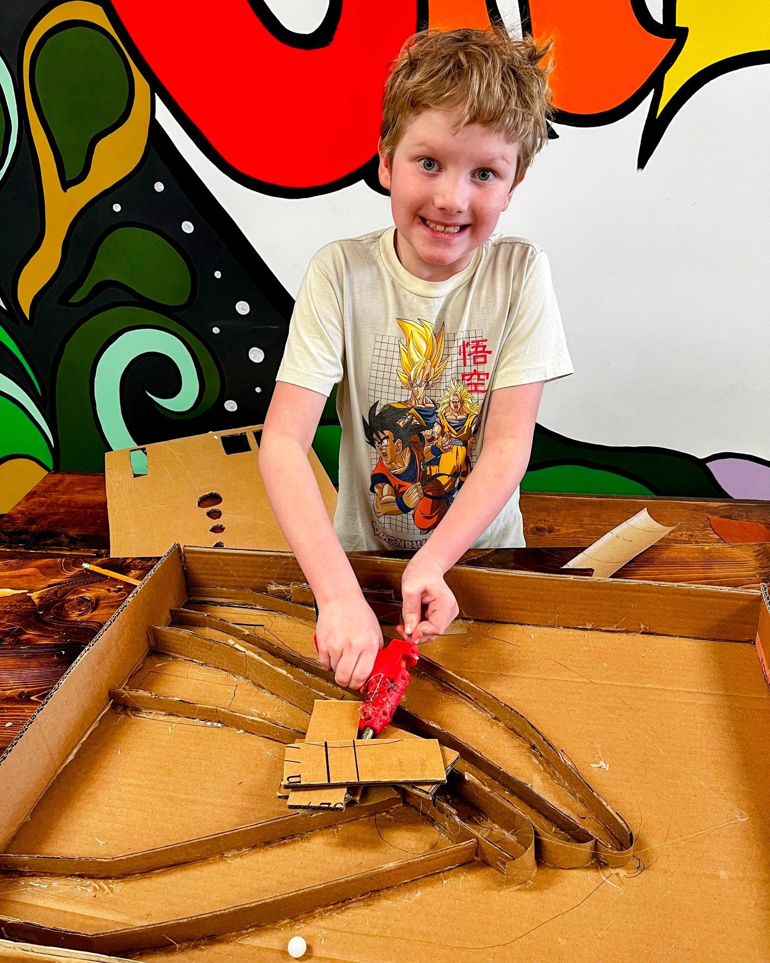🎯 Designing, building, and bringing ideas to life. 

Our AfterSchool Art Lab artist took creativity to the next level by creating his own pinball machines from planning to problem-solving, and getting hands-on every step of the way.

This is what af