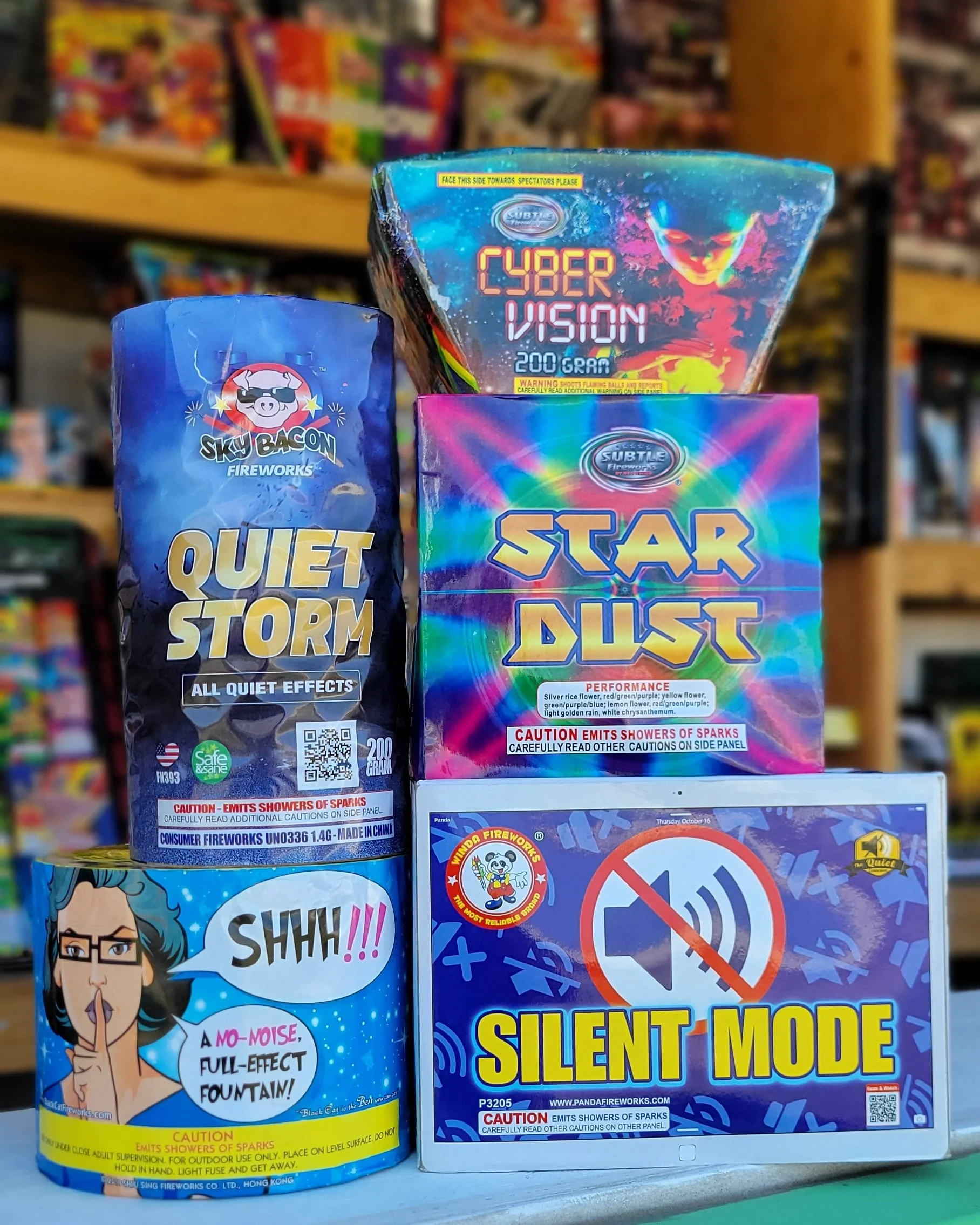 Silent fireworks available in Katy Texas at Evolution Fireworks